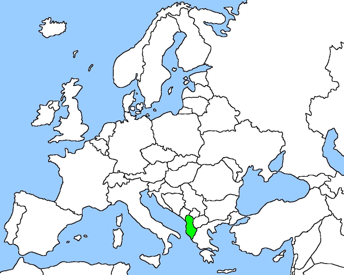 карта Албанії карта проїзду