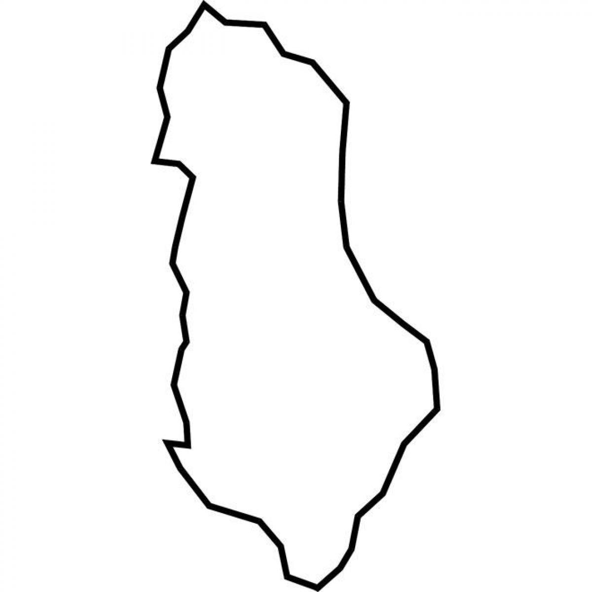 карта Албанії векторна карта 