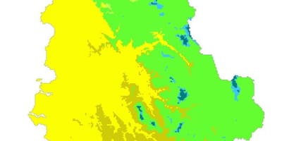 Карта Албанії клімат